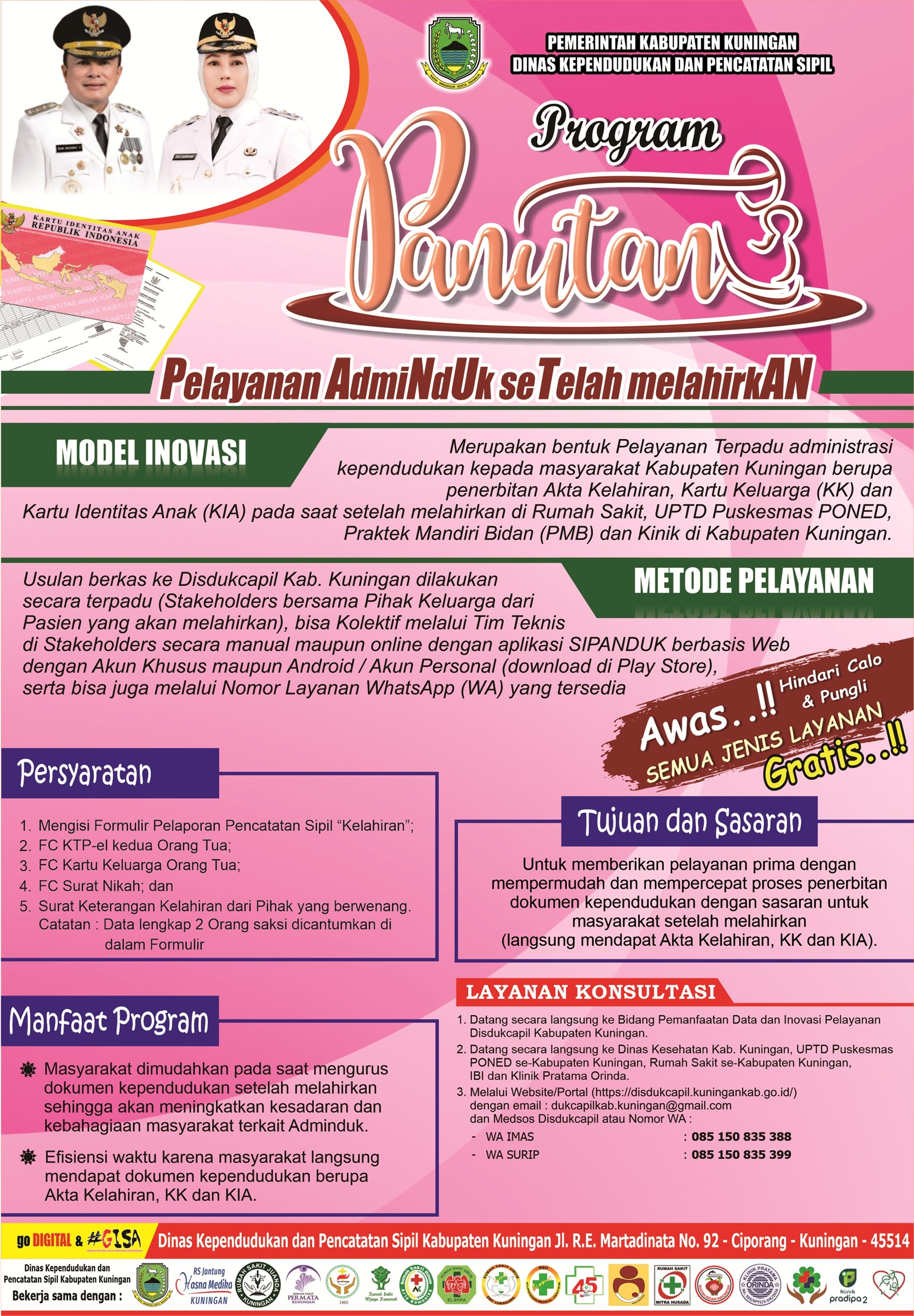 PANUTAN (Pelayanan AdmiNdUk seTelah melahirkAN)