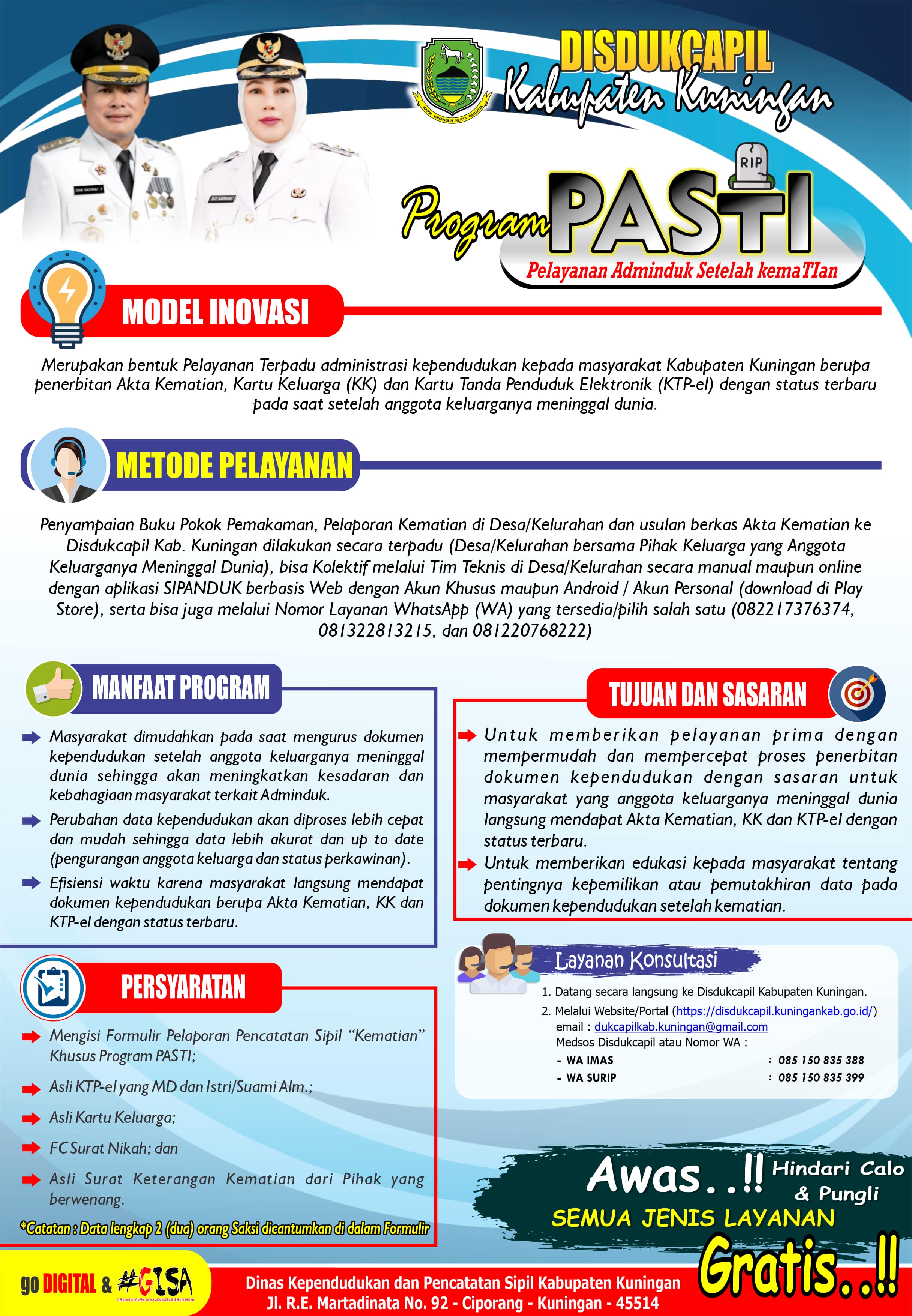 PASTI (Pelayanan Adminduk Setelah kemaTIan)